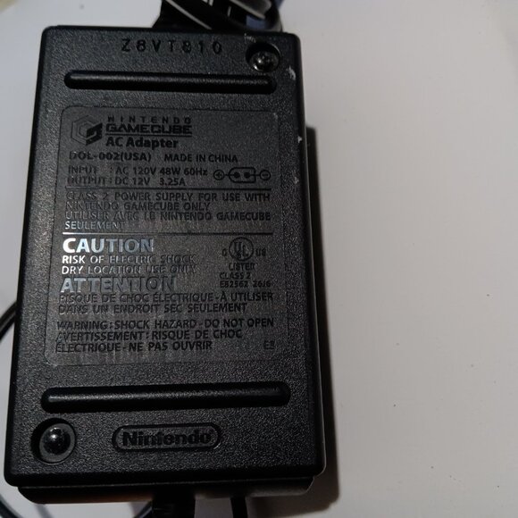 Gamecube AC Adapter Official Nintendo Power Cord OEM Tested DOL-002 - Picture 3 of 3